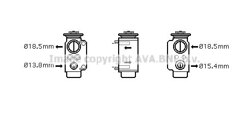 AVA QUALITY COOLING Расширительный клапан, кондиционер BW1240